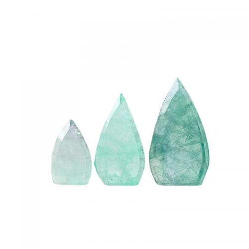 Green Fluorite Decoration Fire decoration length 55-100mm decoration width 30-60mm Sold By PC