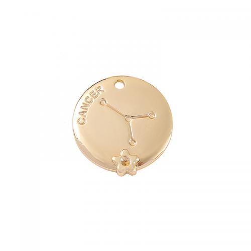 Brass Jewelry Pendants plated DIY golden Sold By PC