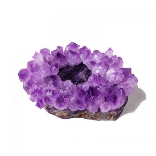 Amethyst Candle Holder druzy style candle holder  length100-110mm Sold By PC