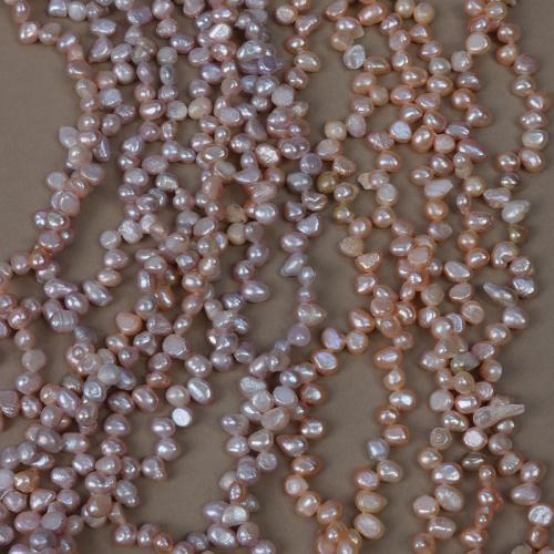 Perle perline Keishi coltivate d'acqua dolce, perla d'acquadolce coltivata naturalmente, DIY, nessuno, Length about 4-5mm, Venduto per Appross. 35 cm filo