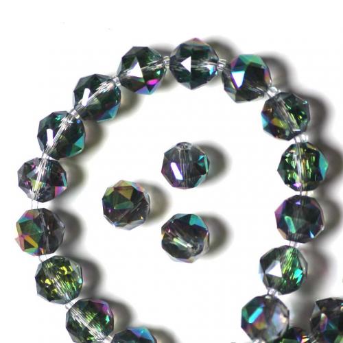 Perles de cristal rondes , DIY & normes différentes pour le choix & facettes, multicolore, Vendu par PC