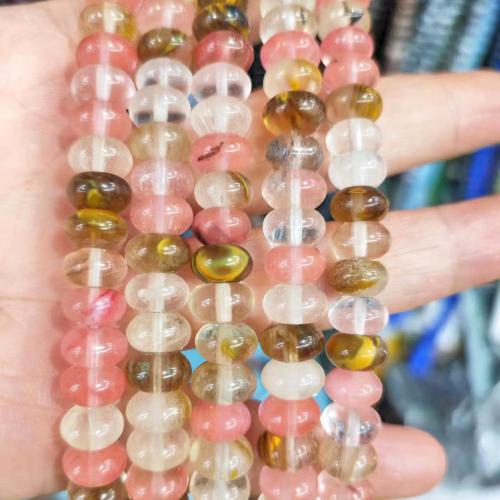 Gemstone Smycken Pärlor, Ädelsten, Flat Round, DIY & olika material för val, fler färger för val, 8mm, Ca 45PC/Strand, Säljs av Strand