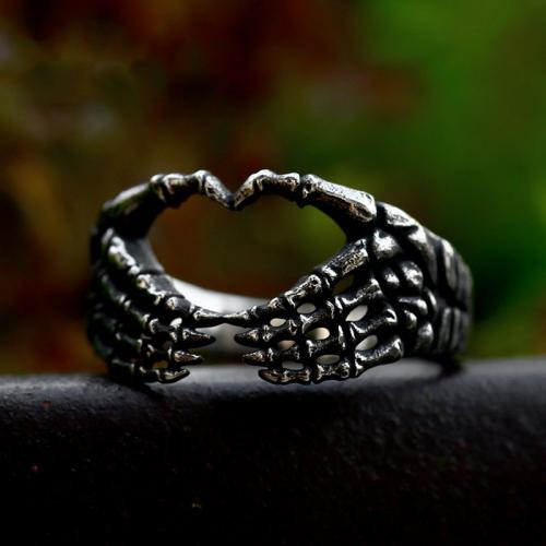 Titanium Steel Finger Ring Hand polished vintage & for man original color Approx 4mm US Ring Sold By PC