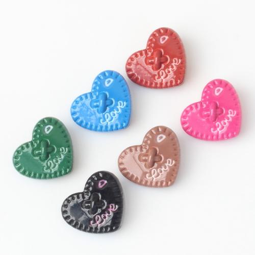 Zinklegering Heart Beads, Zinc Alloy, Hart, DIY & glazuur, meer kleuren voor de keuze, nikkel, lood en cadmium vrij, 11x10mm, Verkocht door PC