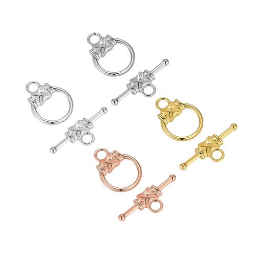 925 Sterling Silver Toggle Clasp plated DIY Sold By Set