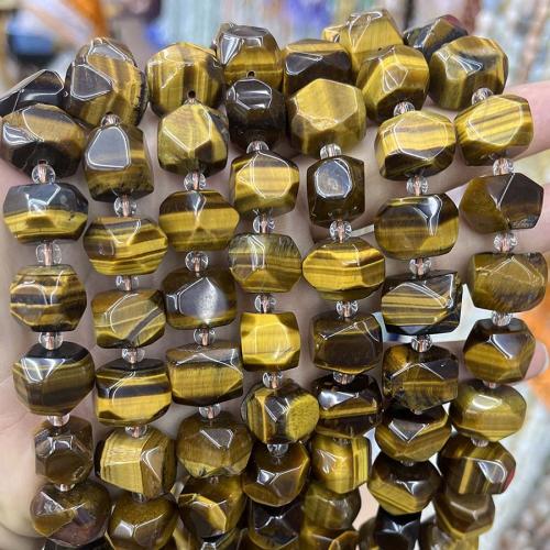 Natural Tiger Eye Beads Nuggets DIY & faceted mixed colors Sold Per Approx 38 cm Strand