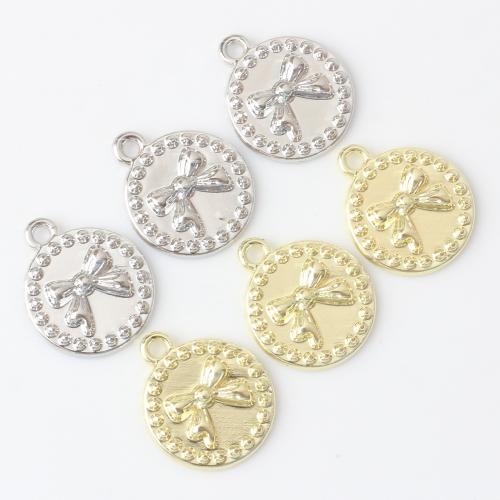 Zinc Alloy Flat Round Pendants plated DIY nickel lead & cadmium free Sold By PC