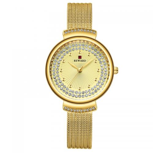 Damen Armbanduhr, Glas, mit 201 Edelstahl, Lebenswasserbeständig & Modeschmuck & japanische Uhr-Bewegung & für Frau, keine, Länge ca. 20.5 cm, verkauft von PC