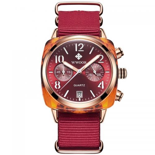 Herren Armbanduhr, Glas, mit Stoff, Lebenswasserbeständig & Modeschmuck & japanische Uhr-Bewegung & für den Menschen, keine, Länge ca. 22.5 cm, verkauft von PC