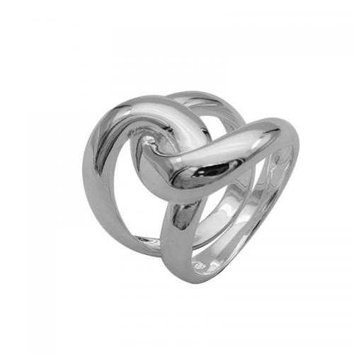 Sterling zilver ringen, 925 Sterling Zilver, plated, verschillende grootte voor keus & voor vrouw, zilver, Verkocht door PC