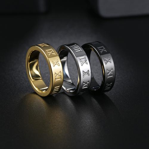 Prst prsten z nerezové oceli, 304 Stainless Steel, módní šperky & různé velikosti pro výběr & pro muže, více barev na výběr, nikl, olovo a kadmium zdarma, Width 6/8mm,Thickness 2.5mm, Prodáno By PC