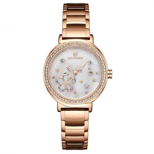 Damen Armbanduhr, Glas, mit 201 Edelstahl, Lebenswasserbeständig & Modeschmuck & japanische Uhr-Bewegung & für Frau, keine, Länge ca. 21.5 cm, verkauft von PC