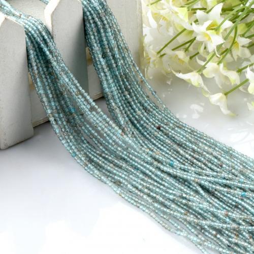 Gemstone Jewelry Beads Apatites Round DIY blue 2mm Approx Sold By Strand