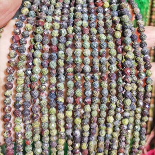 Gemstone Jewelry Beads Dragon Blood stone Round DIY Sold By Strand