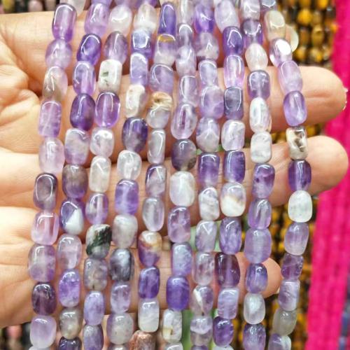 Gemstone smykker perler, Ædelsten, du kan DIY & forskellige materialer til valg, flere farver til valg, 5x7mm, Ca. 43pc'er/Strand, Solgt af Strand