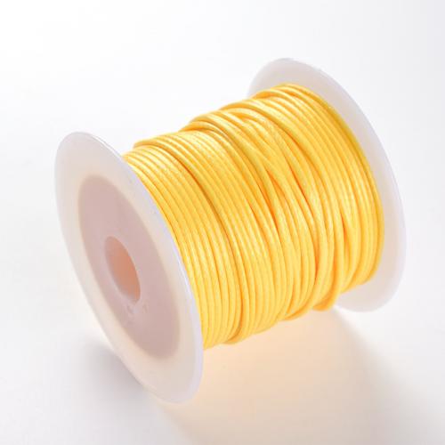 Voks Cord, med plast spole, Shell, du kan DIY, flere farver til valg, 1mm, Ca. 10m/Spool, Solgt af Spool