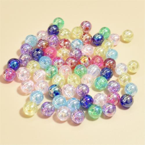 Akril nakit Beads, Krug, možete DIY, više boja za izbor, 8mm, Približno 1800računala/Torba, Prodano By Torba