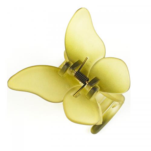 Plastic Haar Claw Clip, Vlinder, voor vrouw, meer kleuren voor de keuze, 65x60mm, Verkocht door PC