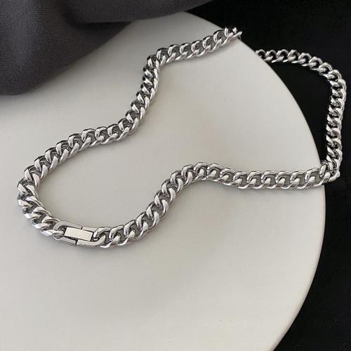 Stainless Steel Chain Necklace 304 Stainless Steel fashion jewelry & Unisex  original color nickel lead & cadmium free Sold By PC