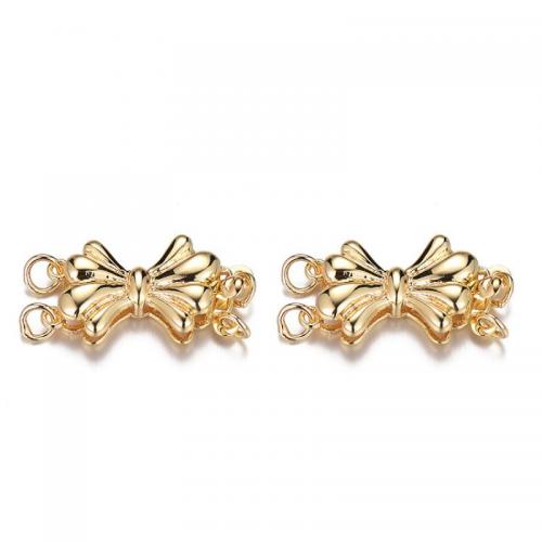 Brass Box Clasp Bowknot plated DIY nickel lead & cadmium free Sold By PC