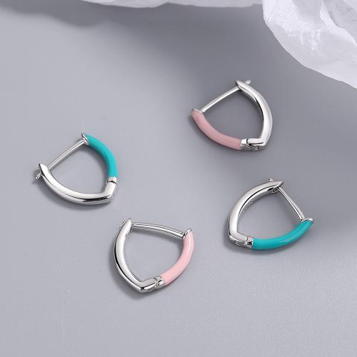 Brass Leverback Earring fashion jewelry & for woman & enamel nickel lead & cadmium free 14mm Sold By Pair