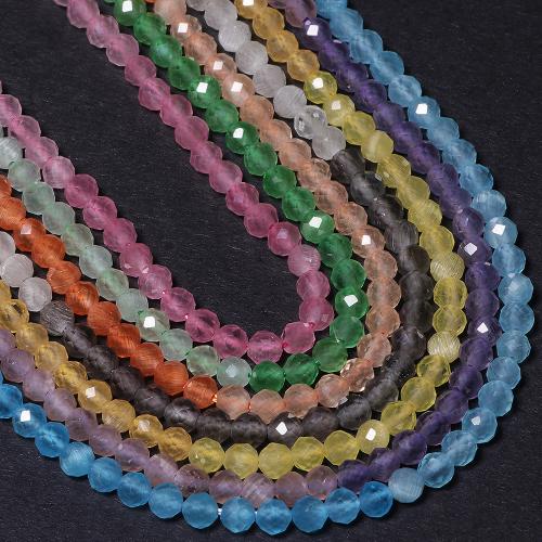 Mačke Eye Nakit perle, Mačke očiju, možete DIY & različite veličine za izbor, više boja za izbor, Prodano Per Približno 38 cm Strand