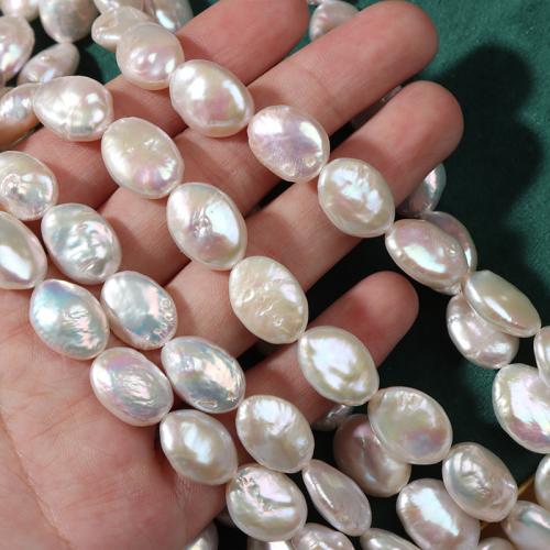 Baroko Kultūringas gėlavandenių perlų karoliukai, Gėlo vandens perlų, Barokas, Pasidaryk pats, baltas, 11x15x6mm, Apytiksliai 26kompiuteriai/Strand, Pardavė Strand