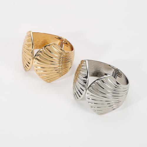 Zinc Alloy Bangle Shell plated fashion jewelry & for woman nickel lead & cadmium free 57mm Sold By PC