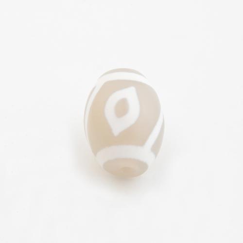 Perles agate dzi tibétaine naturelle, agate Tibétaine, tambour, DIY, 15.50x11.50mm, Trou:Environ 2mm, Vendu par PC