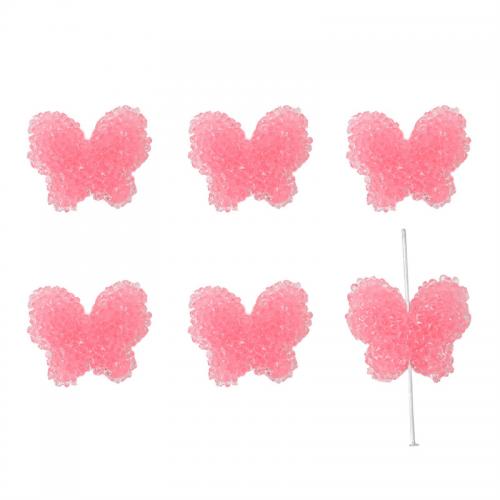 Resin Jewelry Beads Butterfly DIY Approx 2mm Sold By PC