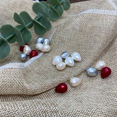 Blandet smykker perler, Bomuld Perle, du kan DIY, flere farver til valg, 11x14mm, Ca. 50pc'er/Bag, Solgt af Bag