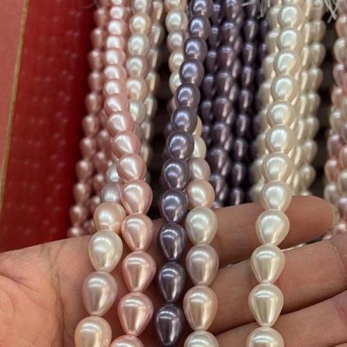Contas de conchas do Mar do Sul, Shell Pearl, Lágrima, DIY & tamanho diferente para a escolha, vendido para Aprox 38 cm Strand