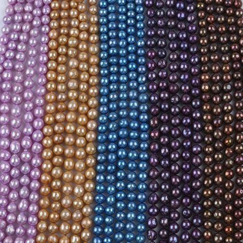 Naturales agua dulce perlas sueltas, Perlas cultivadas de agua dulce, Bricolaje, más colores para la opción, Pearl Size Size :9-12mm., Vendido para aproximado 36 cm Sarta