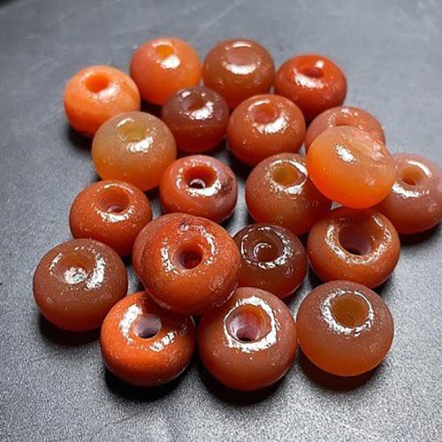 Prirodni Red ahat perle, pomahnita, možete DIY, 9x14mm, Prodano By PC