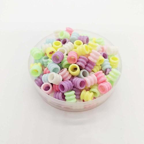 Resin Jewelry Beads Column injection moulding DIY mixed colors Approx Sold By Bag