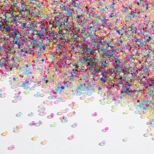 Colour Lined Glass Seed Beads Drum color-lined DIY Sold By Bag