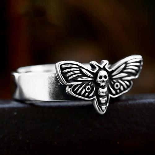 Titanium Steel Finger Ring Insect polished vintage & for man & blacken US Ring Sold By PC