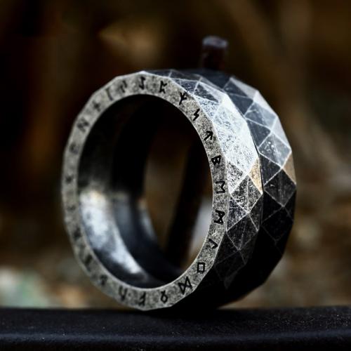 Titanium Steel Finger Ring plated vintage & for man US Ring Sold By PC
