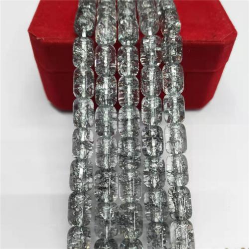 Kristall-Perlen, Kristall, Eimer, poliert, DIY, Schatten Kristall, 8x12mm, ca. 36PCs/Strang, verkauft von Strang
