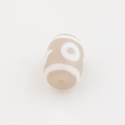 Perles agate dzi tibétaine naturelle, agate Tibétaine, tambour, DIY, 13x10mm, Trou:Environ 2mm, Vendu par PC