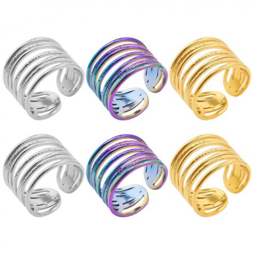 خاتم إصبع الفولاذ المقاوم للصدأ, 304 الفولاذ المقاوم للصدأ, مجوهرات الموضة & للجنسين & أجوف, المزيد من الألوان للاختيار, 14mm, حجم:8, تباع بواسطة PC
