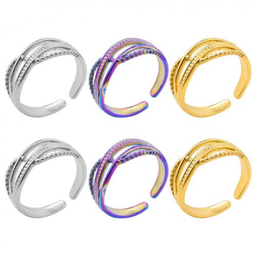 خاتم إصبع الفولاذ المقاوم للصدأ, 304 الفولاذ المقاوم للصدأ, مجوهرات الموضة & للجنسين & أجوف, المزيد من الألوان للاختيار, 7mm, حجم:8, تباع بواسطة PC