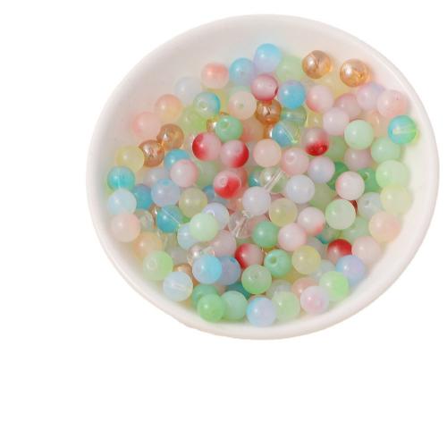 Ručno lampwork perle, Krug, možete DIY, više boja za izbor, 8mm, 100računala/Torba, Prodano By Torba