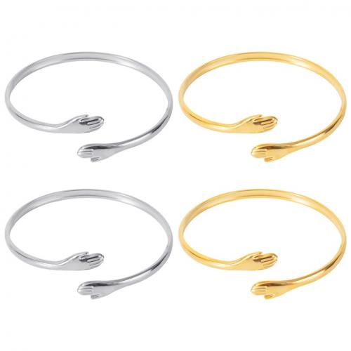 Stainless Steel Bangle 304 Stainless Steel Vacuum Ion Plating Adjustable & fashion jewelry & Unisex 17mm Inner Approx 55mm Sold By PC