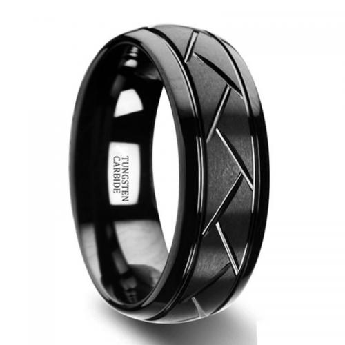 Tungsten Steel Ring for Men  fashion jewelry & Unisex width 8.03mm thickness 2.4mm Sold By PC