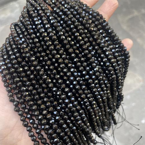 Naturlig sort agat perler, Sort Agate, Runde, du kan DIY & forskellig størrelse for valg, sort, Solgt af Strand