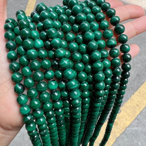 Natural Malachite Beads Round DIY green Sold By Strand