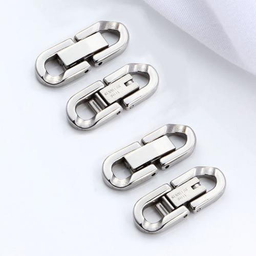 Stainless Steel Jewelry Clasp 304 Stainless Steel polished DIY original color nickel lead & cadmium free Sold By Bag