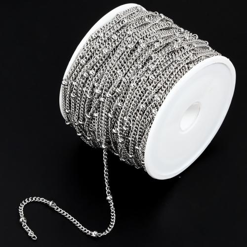 Stainless Steel Necklace Chain 304 Stainless Steel Vacuum Ion Plating DIY nickel lead & cadmium free Sold By m