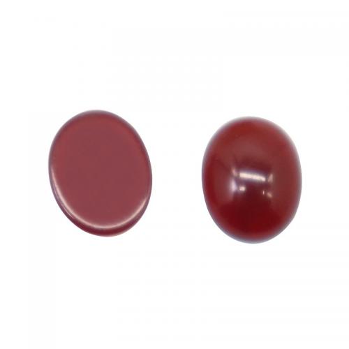 Agat Cabochon, Red Agate, Oval, polerad, DIY & olika storlek för val, Säljs av PC